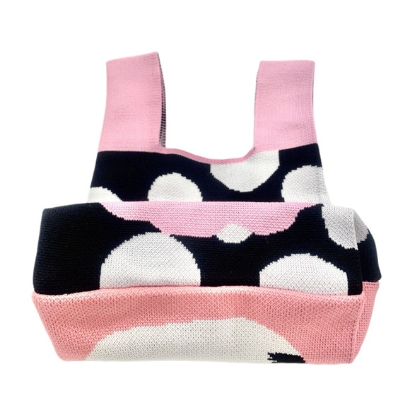 Cute Panda Pattern Crochet/Knitted Handbag Wrist Bag New in Original Packaging - Picture 7 of 12